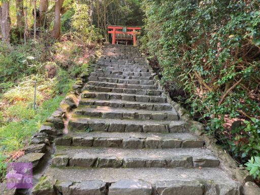 滝宮社への石段